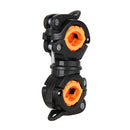 Bicycle Light Stand 360 Degree Rotation Flashlight Torch Holder Black Color