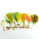 5PCS Hard Lure Spinner Bass Bait Tackle Fishing Freshwater Assorted Hook