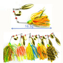 5Pcs Bait 16.5g Fishing Lures Spinner Beard scale Bass Pike Tackle Hooks