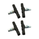 4Pcs Bicycle Brake Pads Durable Rubber Bike V-Brake Holder Blocks Cycling Parts