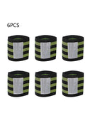 6 x Cycling Safety Bind Pant Ankle Leg Band Elastic Trousers Pant Fastening Belt