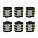 6 x Cycling Safety Bind Pant Ankle Leg Band Elastic Trousers Pant Fastening Belt