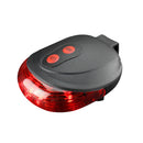 2Pcs Lamp Bicycle-Light Bike-Accessories 2-Lasers 5 LED Bike Outdoor Warning LED