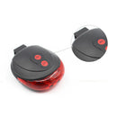 2Pcs Lamp Bicycle-Light Bike-Accessories 2-Lasers 5 LED Bike Outdoor Warning LED
