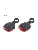 2Pcs Lamp Bicycle-Light Bike-Accessories 2-Lasers 5 LED Bike Outdoor Warning LED