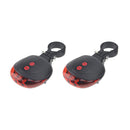 2Pcs Lamp Bicycle-Light Bike-Accessories 2-Lasers 5 LED Bike Outdoor Warning LED