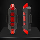 2Pcs 5 LED USB Rechargeable Bicycle Tail Light Outdoor Cycling Bike Safety Lamp