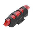 2Pcs Bicycle-Light Bike Safety-Warning Rear Waterproof Rechargeable LED USB