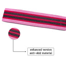 Wide Exercise Resistance Bands for Legs Hip Non- slip Fitness Tension Band Pink