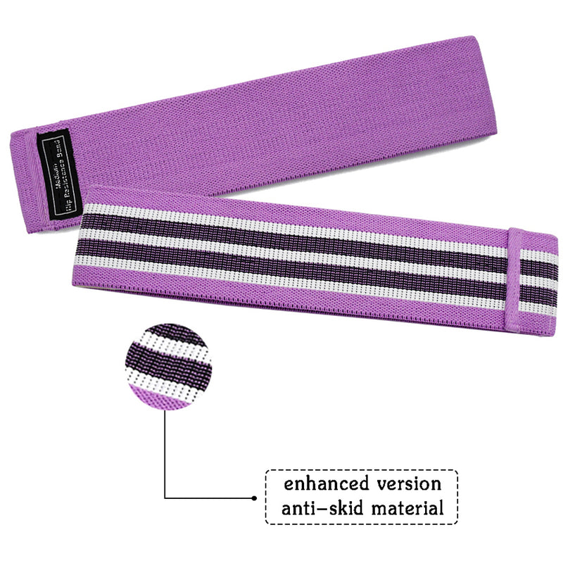 1 x Hip Resistance Band Booty Legs Stretch Exercise Loops Non-slip Tension Bands