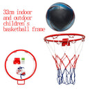 1 pc Basketball Goal Hoop Rim Net Wall Mounted Hoop for Indoor Outdoor Children