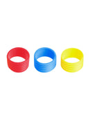 3 Pieces Racket Handle Ring Tennis Racquet Band Overgrip Protector Sealing
