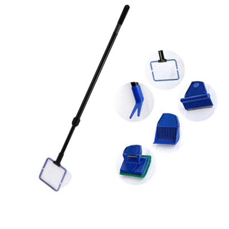 1 Set Brush Cleaning Tool Tank Fish Cleaner Fit For Glass Sponge Scraper Durable