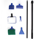 1 Set Blue Color Aquarium Cleaning Tool Set Fish Tank Vacuum Gravel Clean Brush