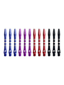 12Pcs Aluminum Alloy Darts Shafts Harrows Dart Stems Mixed Color Datr Pole