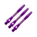 12Pcs Assorted Style Short Aluminum Dart Pole Shafts Shafts Straight Stripe Stem