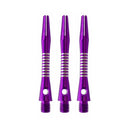 12Pcs Assorted Style Short Aluminum Dart Pole Shafts Shafts Straight Stripe Stem
