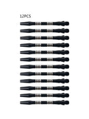 12Pcs Aluminum Alloy Darts Shafts Harrows Dart Stems Mixed Color 53mm Stem