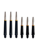 6Pcs/Set Aluminum Alloy Darts Shafts Harrows Dart Stems Dart Pole Black