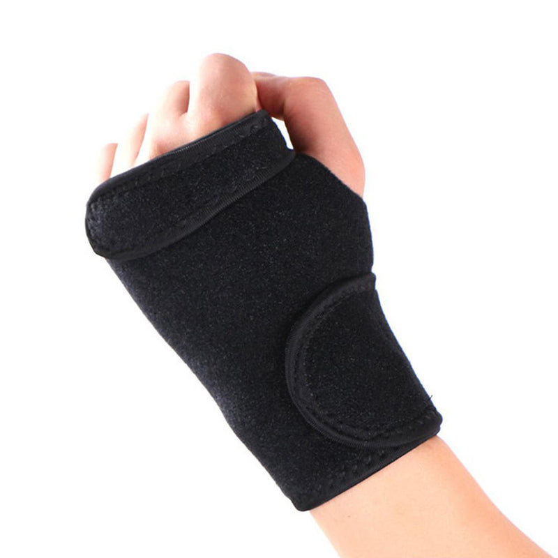 1x New Sports Wrist Band Thumb Brace Wrap Adjustable Fitness Gym Strap Bandage
