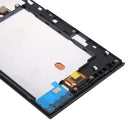 LCD Screen and Digitizer Full Assembly with Frame for BlackBerry Z3 (Black)