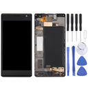 LCD Screen and Digitizer Full Assembly with Frame for Nokia Lumia 735 (Black)