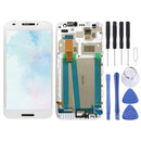LCD Screen and Digitizer Full Assembly with Frame for Alcatel A3 5046 / 5046D / 5046X / OT5046(White)