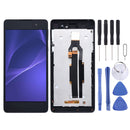 LCD Screen and Digitizer Full Assembly with Frame for Sony Xperia E5 F3311 F3313(Black)