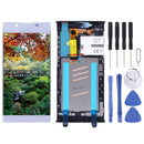 LCD Screen and Digitizer Full Assembly with Frame for Sony Xperia L1 G3311 G3312 G3313(Silver)