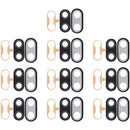 10 PCS Back Camera Bezel with Lens Cover & Adhesive for Huawei Nova 3i(Black)