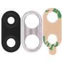 10 PCS Back Camera Bezel with Lens Cover & Adhesive for Huawei P20 Lite (Black)