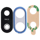 10 PCS Back Camera Bezel with Lens Cover & Adhesive for Huawei P20 Lite (Blue)