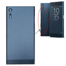 Back Battery Cover + Back Battery Bottom Cover + Middle Frame for Sony Xperia XZ (Dark Blue)