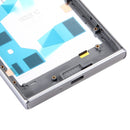 Back Battery Cover + Back Battery Bottom Cover + Middle Frame for Sony Xperia XZ (Silver)