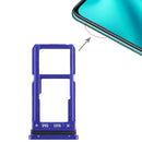 SIM Card Tray + SIM Card Tray / Micro SD Card Tray for OPPO R15(Blue)