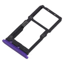 SIM Card Tray + SIM Card Tray / Micro SD Card Tray for Vivo X21 (Purple)