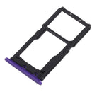 SIM Card Tray + SIM Card Tray / Micro SD Card Tray for Vivo X21 (Purple)