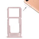 SIM Card Tray + SIM Card Tray / Micro SD Card Tray for OPPO R11s Plus(Rose Gold)