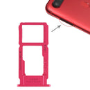 SIM Card Tray + SIM Card Tray / Micro SD Card Tray for OPPO R11s(Red)