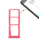 2 x SIM Card Tray + Micro SD Card Tray for OPPO A5 / A3s(Red)