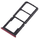 2 x SIM Card Tray + Micro SD Card Tray for OPPO A7x / F9 / F9 Pro / Realme 2 Pro(Red)