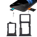 2 x SIM Card Tray + Micro SD Card Tray for Vivo Y66(Black)