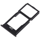 SIM Card Tray + SIM Card Tray / Micro SD Card Tray for Vivo X20(Black)
