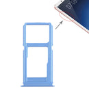 SIM Card Tray + SIM Card Tray / Micro SD Card Tray for Vivo X20(Blue)