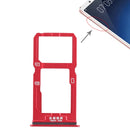SIM Card Tray + SIM Card Tray / Micro SD Card Tray for Vivo X20(Red)
