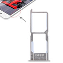 SIM Card Tray + SIM Card Tray / Micro SD Card Tray for Vivo Y37(Silver)