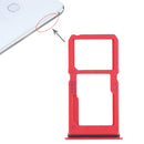 SIM Card Tray + SIM Card Tray / Micro SD Card Tray for Vivo X21i(Red)