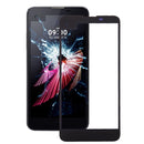 Front Screen Outer Glass Lens for LG X screen / K500 / K500N(Black)