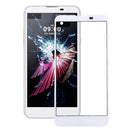 Front Screen Outer Glass Lens for LG X screen / K500 / K500N(White)