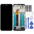 LCD Screen and Digitizer Full Assembly with Frame for Meizu M8c / M809L (Black)